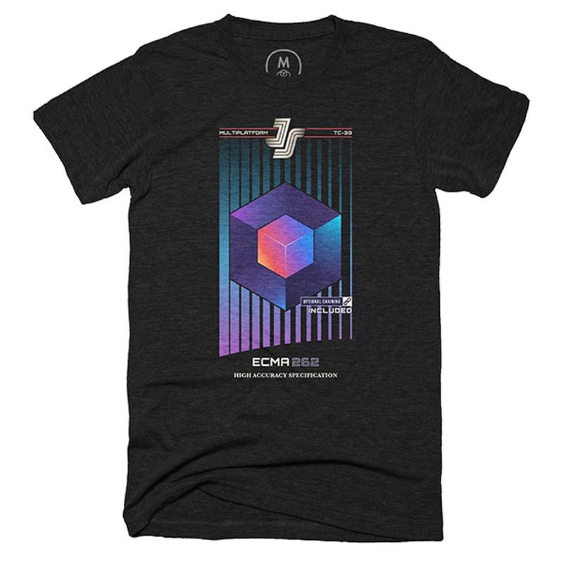 A rework of the logo for the survey rearranged to look like an old blank VHS tape, on a black t-shirt.