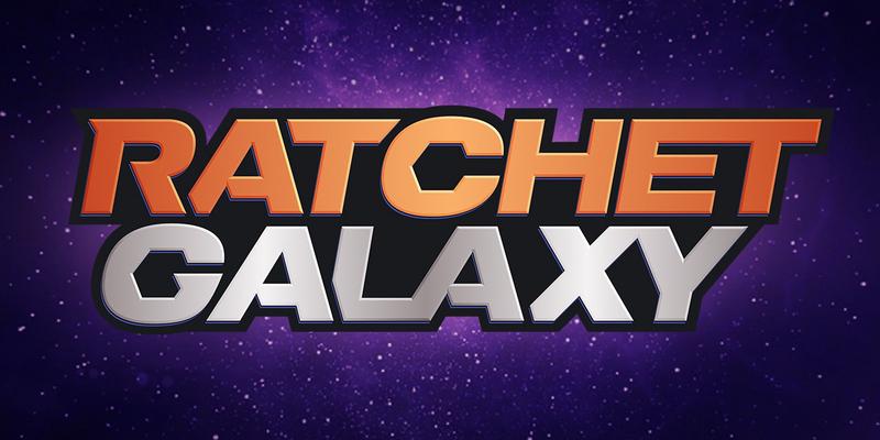 Ratchet-Galaxy's 2020 logo, with a sans-serif font and a more modern feel